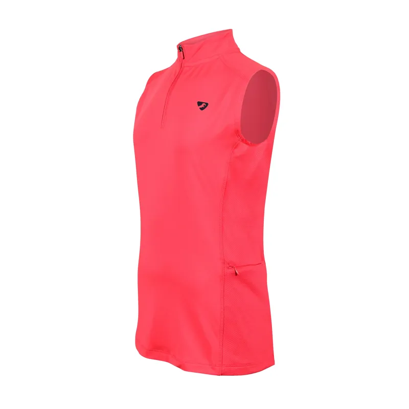 Shires Aubrion Children's Revive Sleeveless Base Layer - Coral