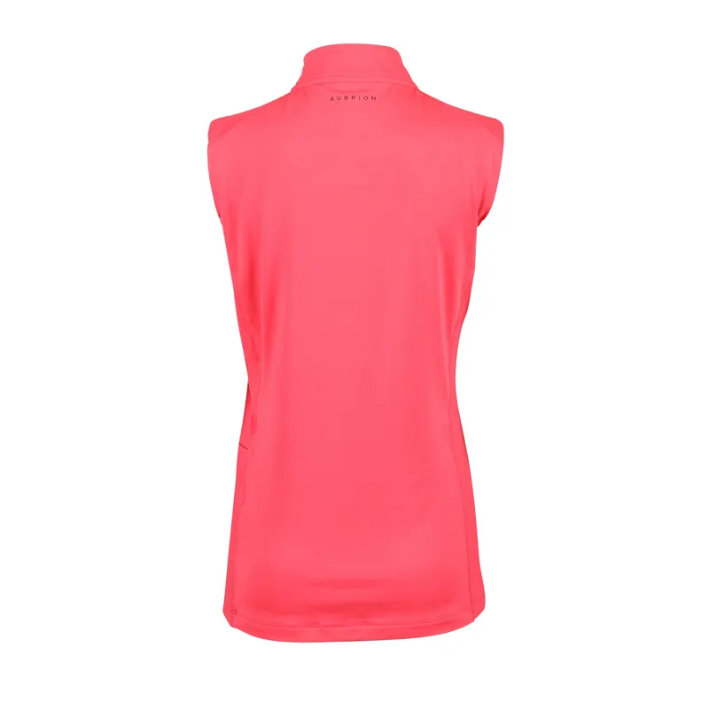 Shires Aubrion Children's Revive Sleeveless Base Layer - Coral-1