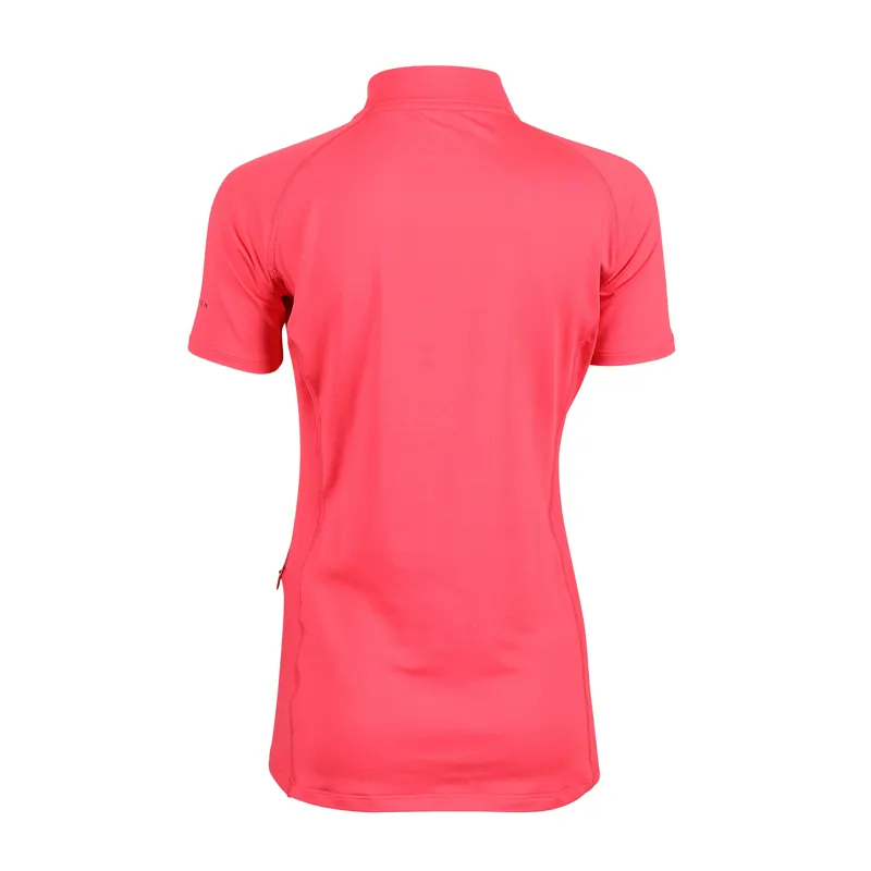 Shires Aubrion Children's Revive Short Sleeve Base Layer - Coral-1