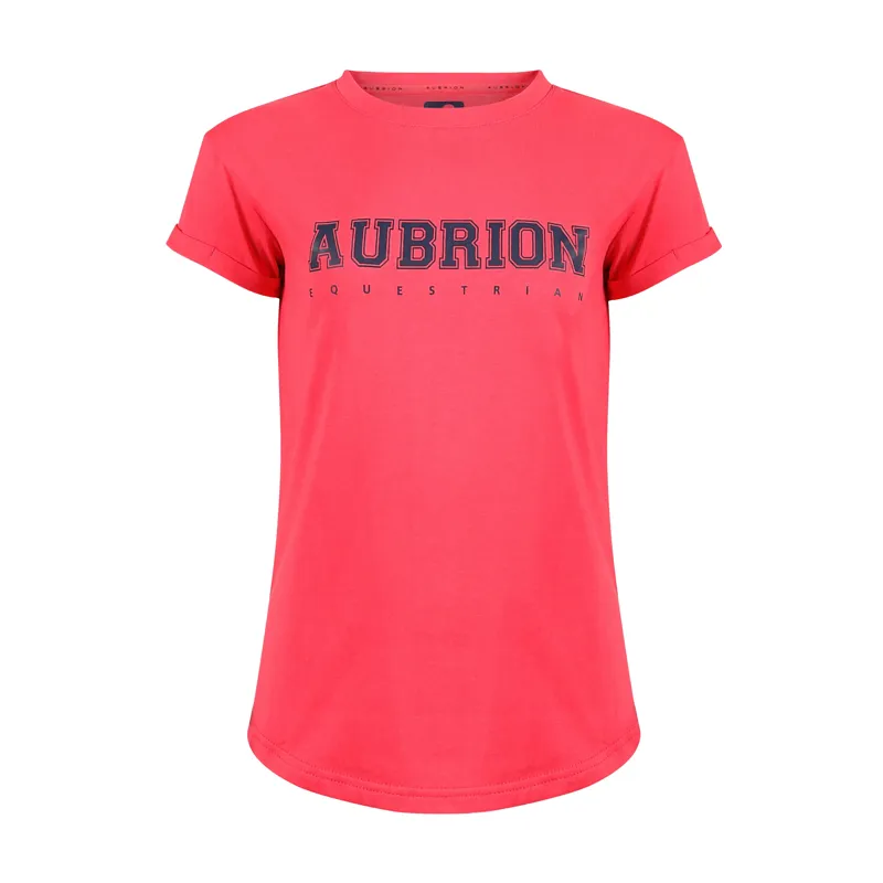 Shires Aubrion Children's Repose T-Shirt - Coral