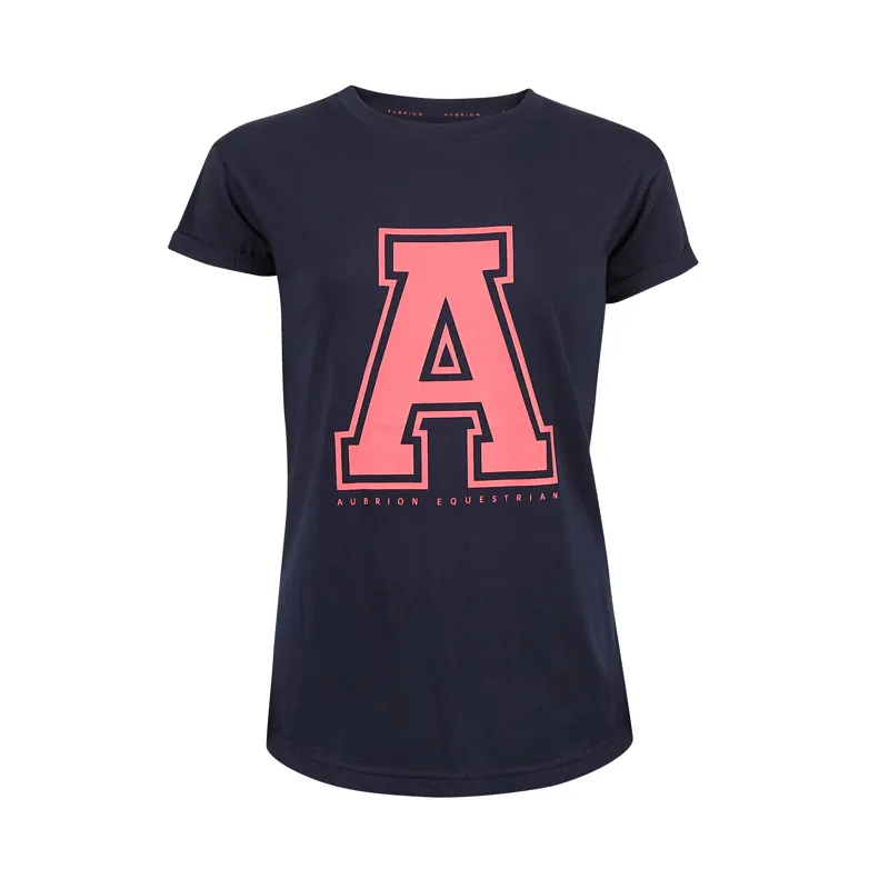 Shires Aubrion Children's Repose T-Shirt - Navy