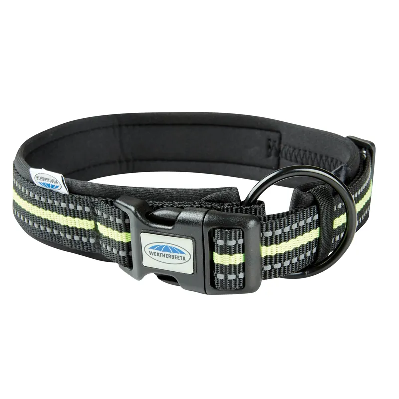 WeatherBeeta Reflective Dog Collar - Black/Yellow