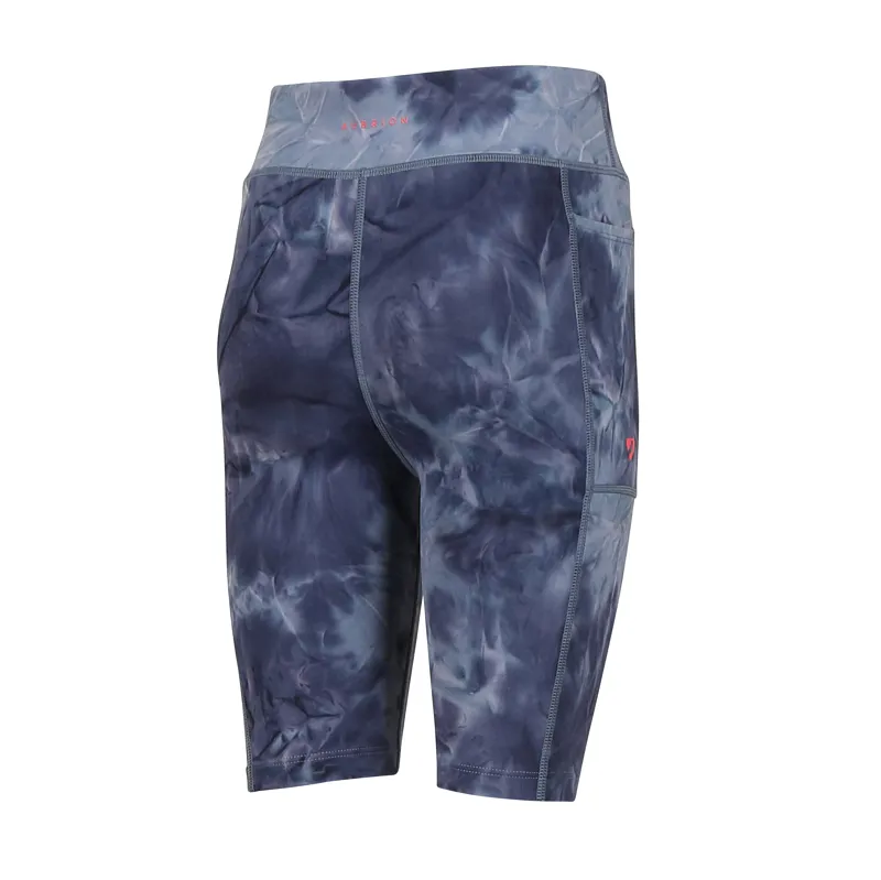Shires Aubrion Children's Non Stop Shorts - Navy Tie Dye-1