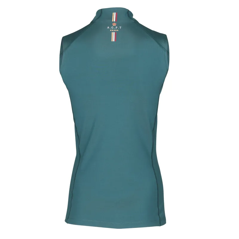 Shires Aubrion Team Sleeveless Base Layer - Green-2