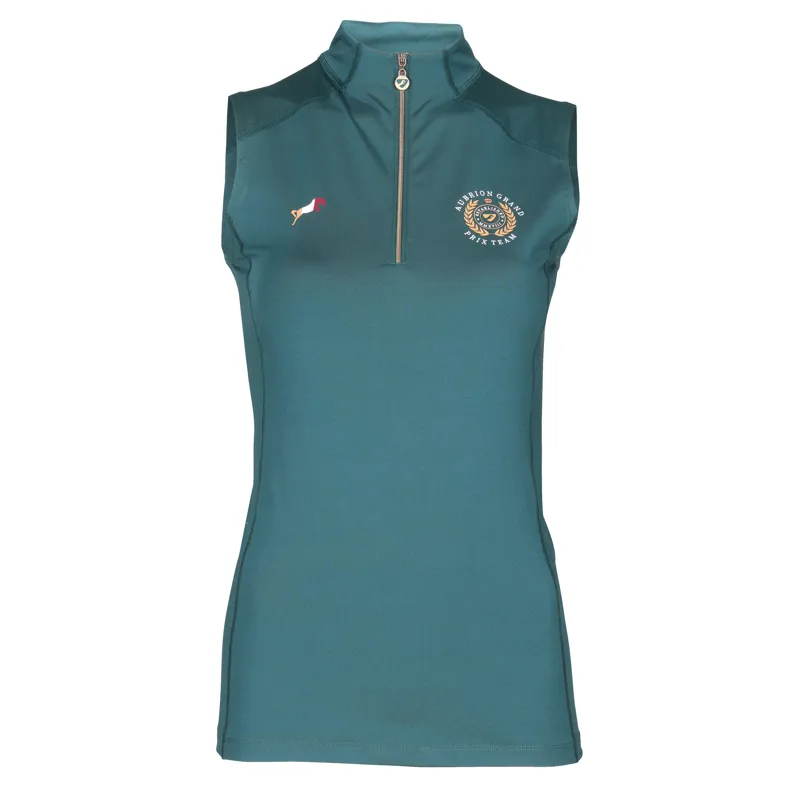 Shires Aubrion Team Sleeveless Base Layer - Green