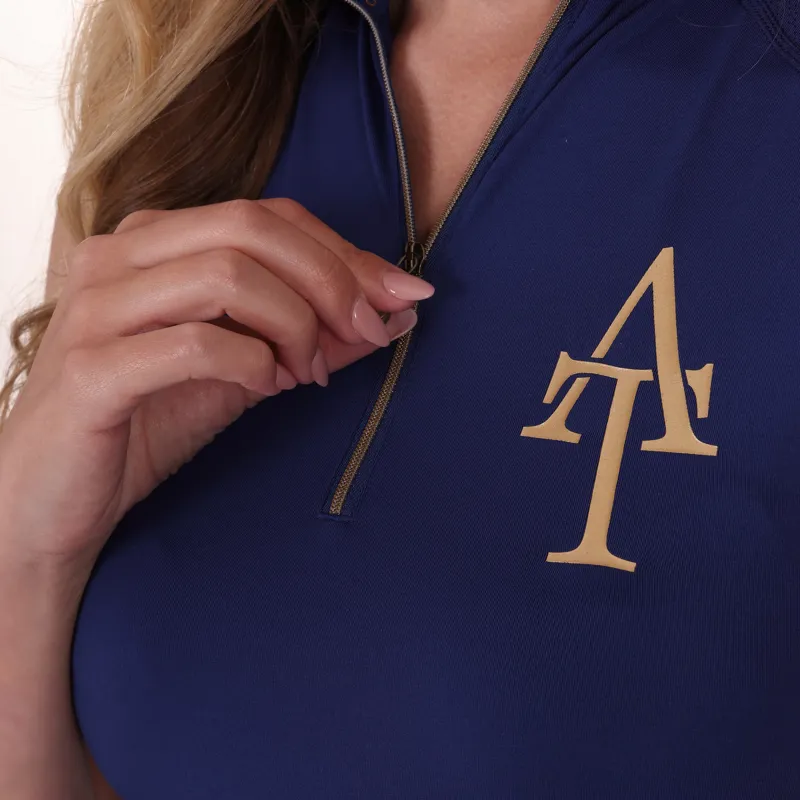 Shires Aubrion Team Sleeveless Base Layer - Navy-3