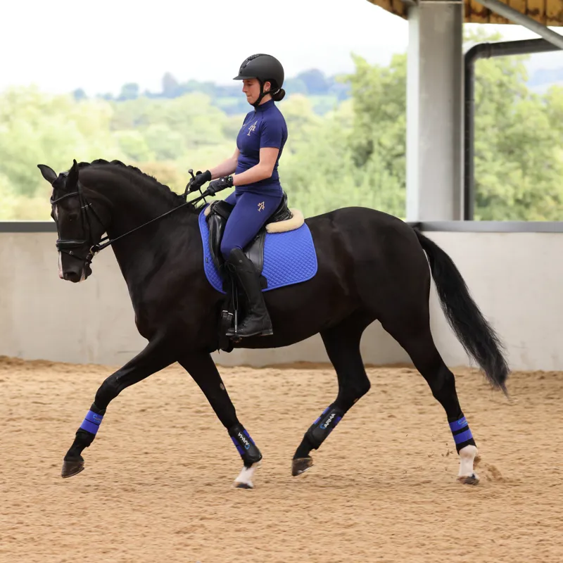 Shires Aubrion Team Short Sleeve Base Layer - Navy-5