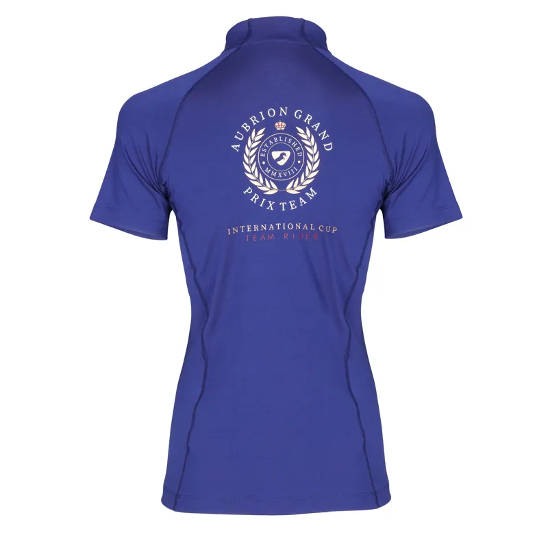 Shires Aubrion Team Short Sleeve Base Layer - Navy-2