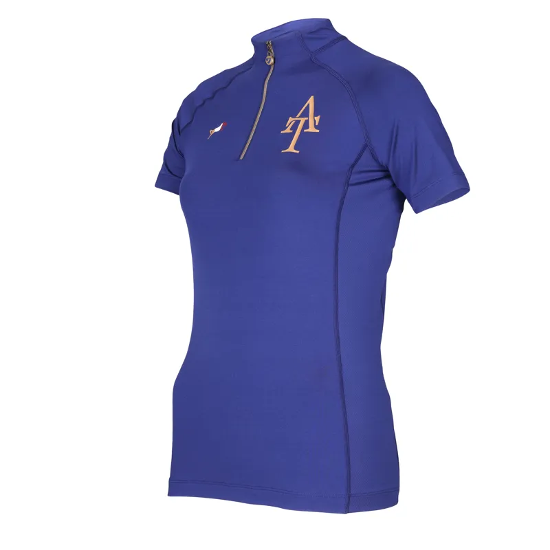 Shires Aubrion Team Short Sleeve Base Layer - Navy-1