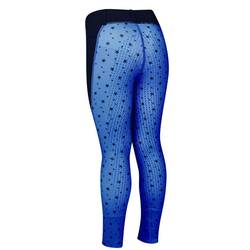 Dublin Childs Printed Cool It Everyday Riding Tights - Navy Stars-1