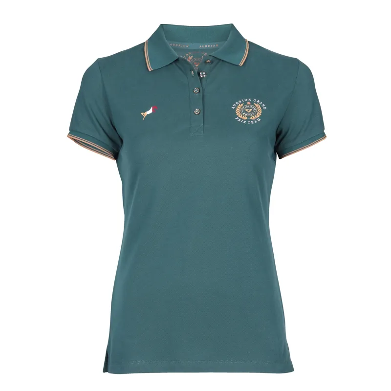 Shires Aubrion Team Polo Shirt - Green
