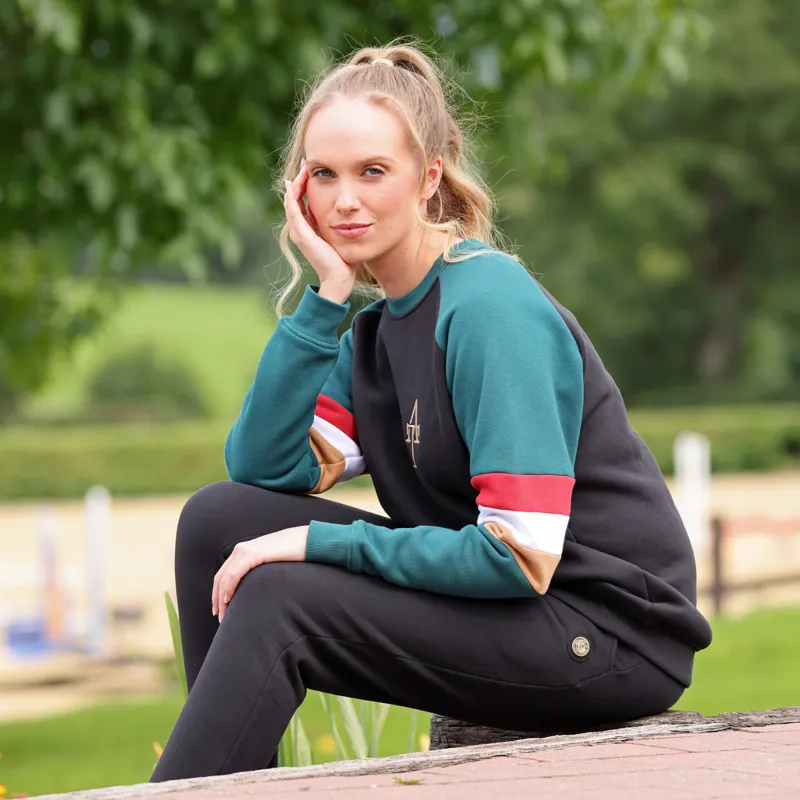 Shires Aubrion Team Ladies Sweatshirt - Black-5