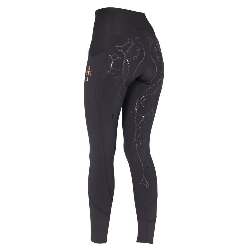Shires Aubrion Team Riding Tights - Black-3