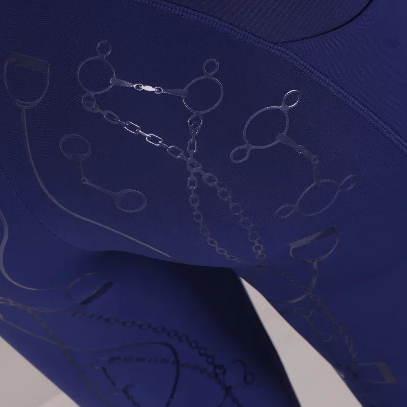 Shires Aubrion Team Riding Tights - Navy-5