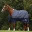 Saxon Defiant 600D Standard Neck 0g Turnout Rug - Navy Plaid