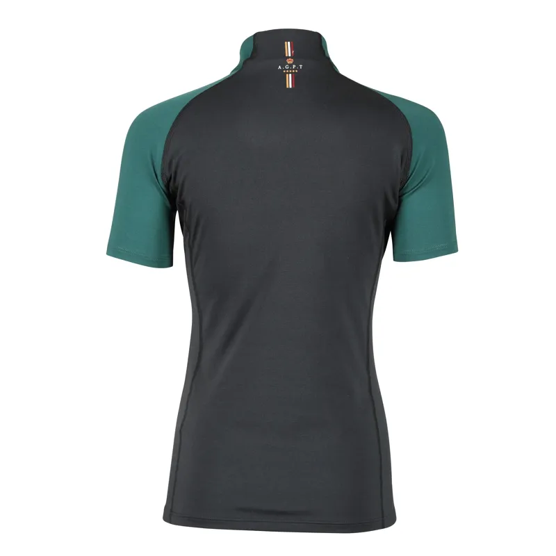 Shires Aubrion Team Children's Short Sleeve Base Layer - Black-2