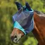 WeatherBeeta ComFiTec Deluxe Fine Mesh Fly Mask with Ears - Navy/Turquoise
