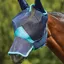 WeatherBeeta ComFiTec Deluxe Fine Mesh Fly Mask with Ears and Nose - Navy/Turquoise