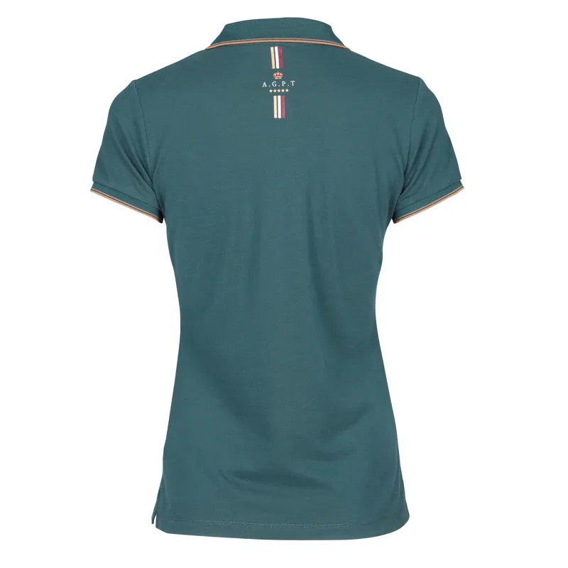 Shires Aubrion Team Children's Polo Shirt - Green-3