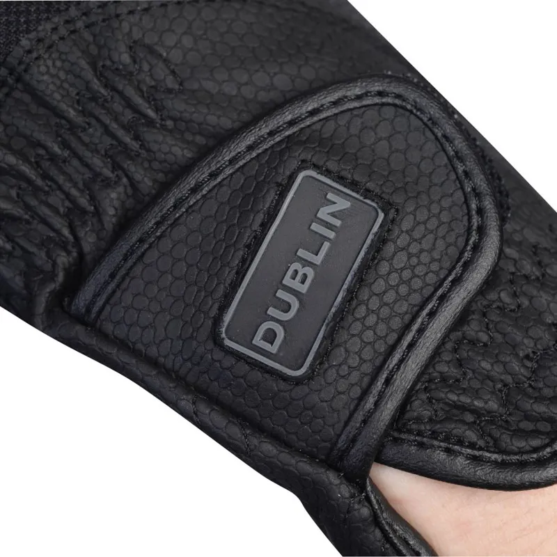Dublin Mesh Panel Riding Gloves - Black-1