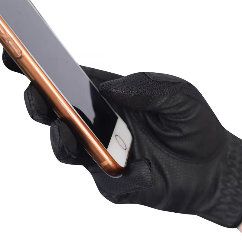 Dublin Mesh Panel Riding Gloves - Black-3