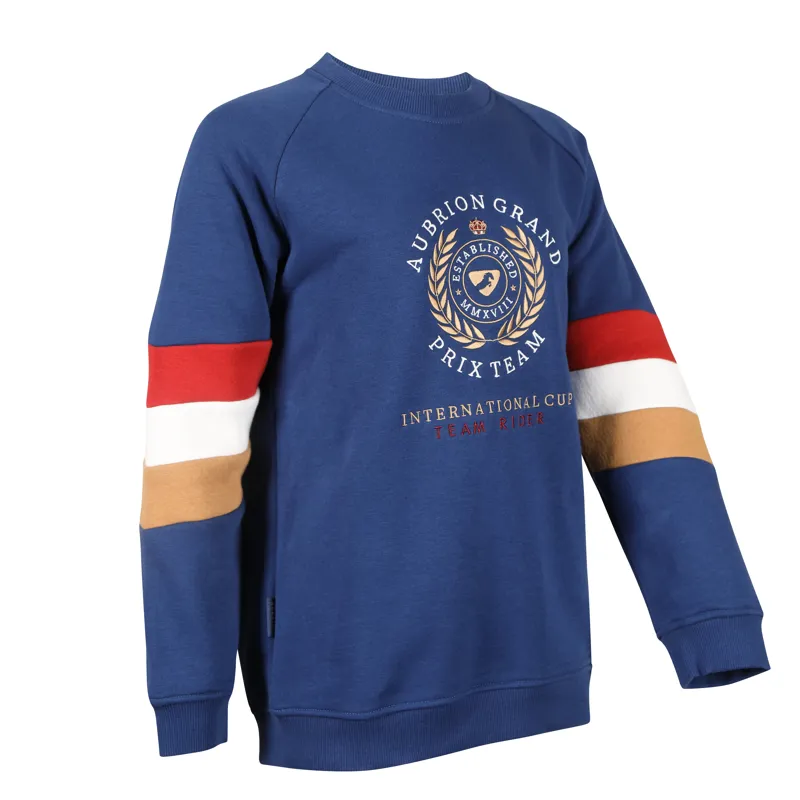 Shires Aubrion Team Children's Sweatshirt - Navy-2