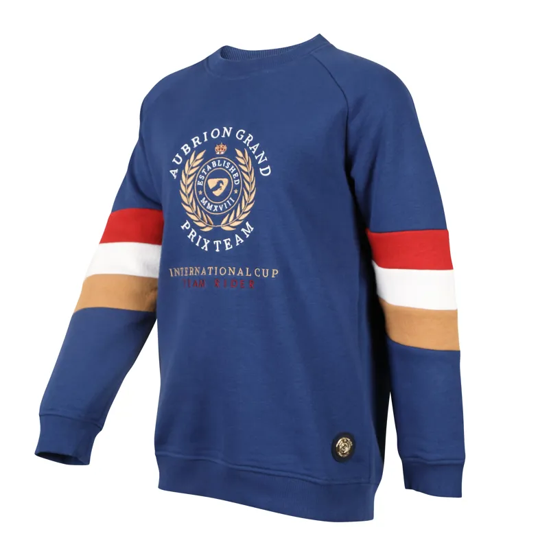 Shires Aubrion Team Children's Sweatshirt - Navy-1