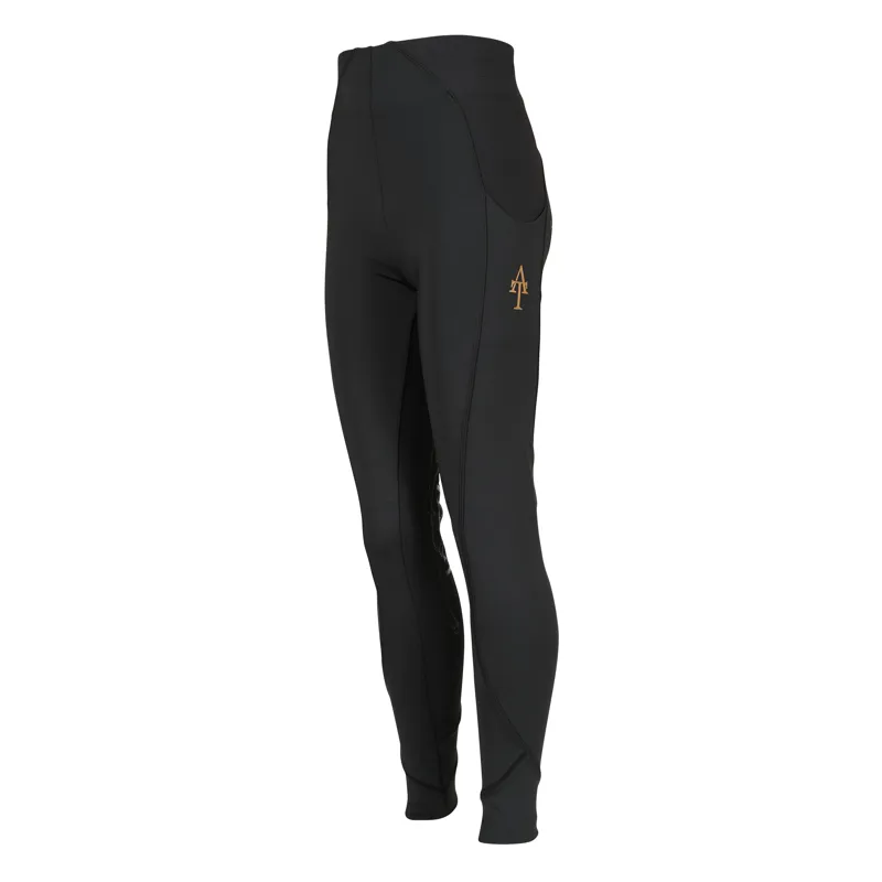 Shires Aubrion Team Children's Riding Tights - Black-1