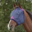 WeatherBeeta ComFiTec Deluxe Durable Mesh Fly Mask - Navy/Purple