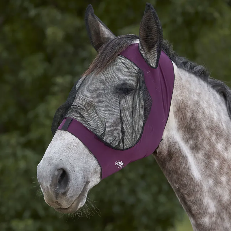 WeatherBeeta Deluxe Stretch Eye Saver with Ears - Purple/Black