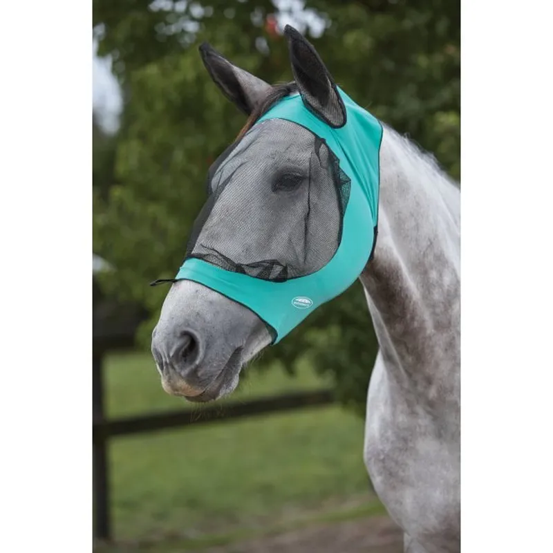 WeatherBeeta Deluxe Stretch Eye Saver with Ears - Turquoise/Black