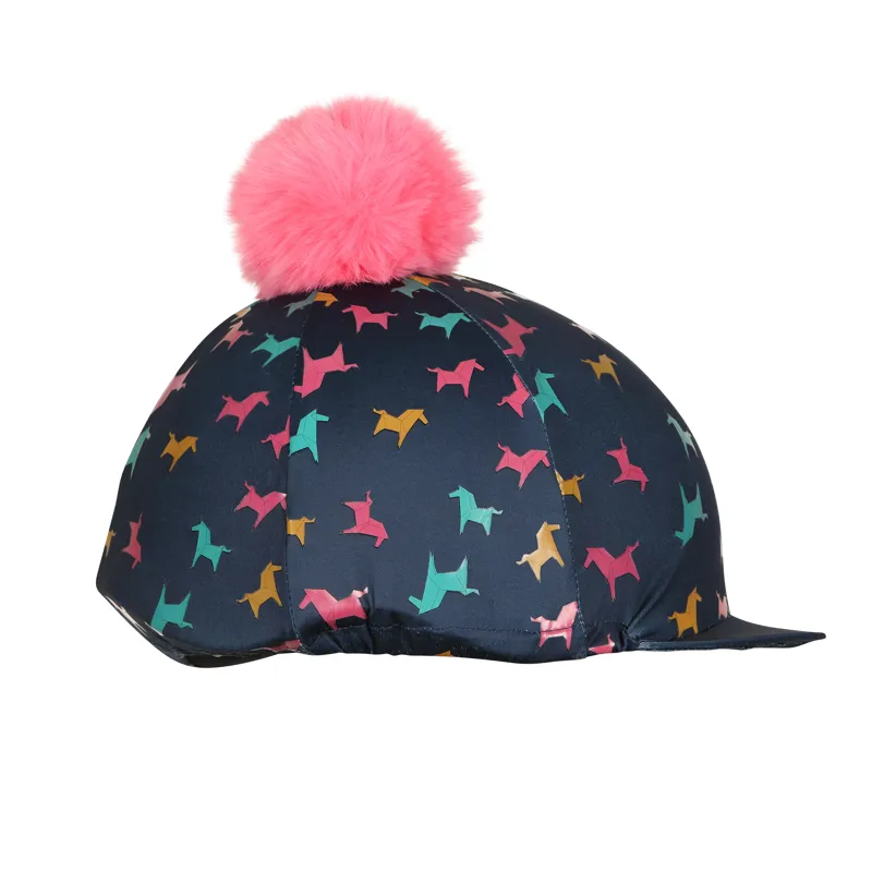 Shires Tikaboo Hat Cover - Pink Horse