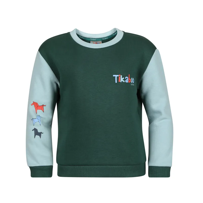 Shires Tikaboo Sweatshirt - Green Horse