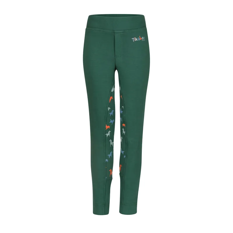 Shires Tikaboo Children's Jodhpurs - Green Horse