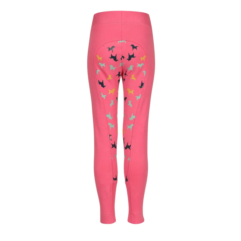 Shires Tikaboo Children's Jodhpurs - Pink Horse-1