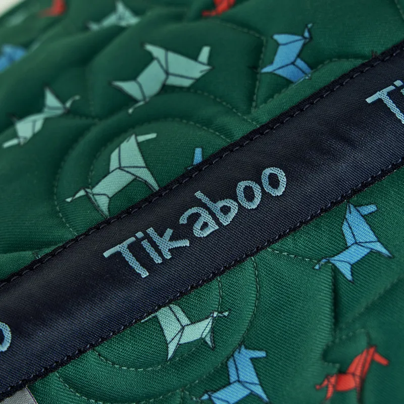 Shires Tikaboo Saddlepad - Green Horse-2