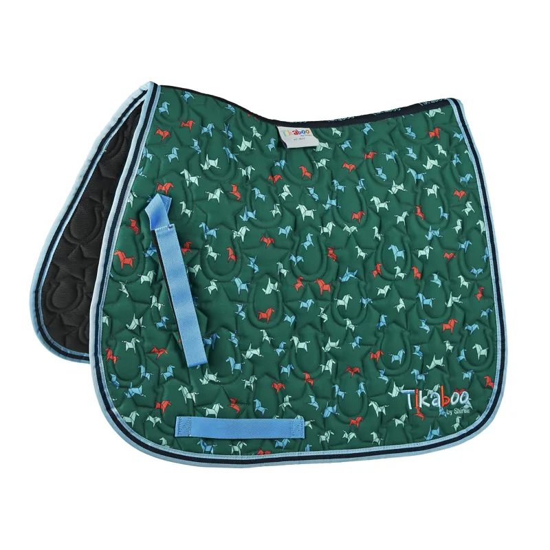 Shires Tikaboo Saddlepad - Green Horse