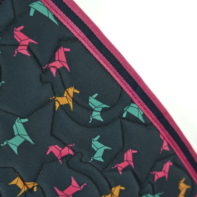 Shires Tikaboo Saddlepad - Pink Horse-1