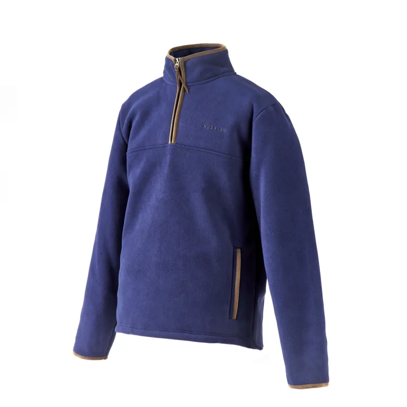 Shires Aubrion Mens Core Half Zip Fleece - Navy-1