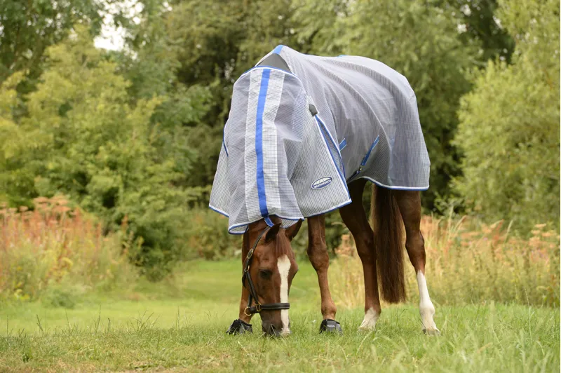 WeatherBeeta ComFiTec Ripshield Plus Ultra Belly Wrap Combo Neck - White/Blue-1