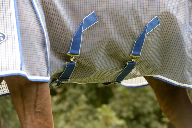 WeatherBeeta ComFiTec Ripshield Plus Ultra Belly Wrap Combo Neck - White/Blue-2