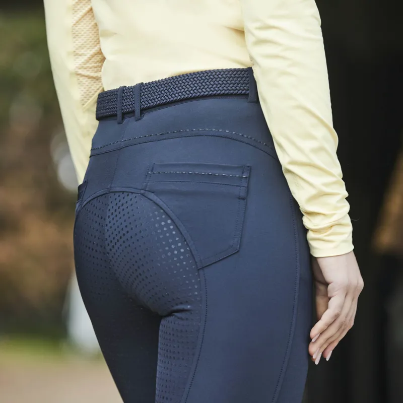 Dublin Shelby Full Seat Ladies Breeches - Ink Navy-3