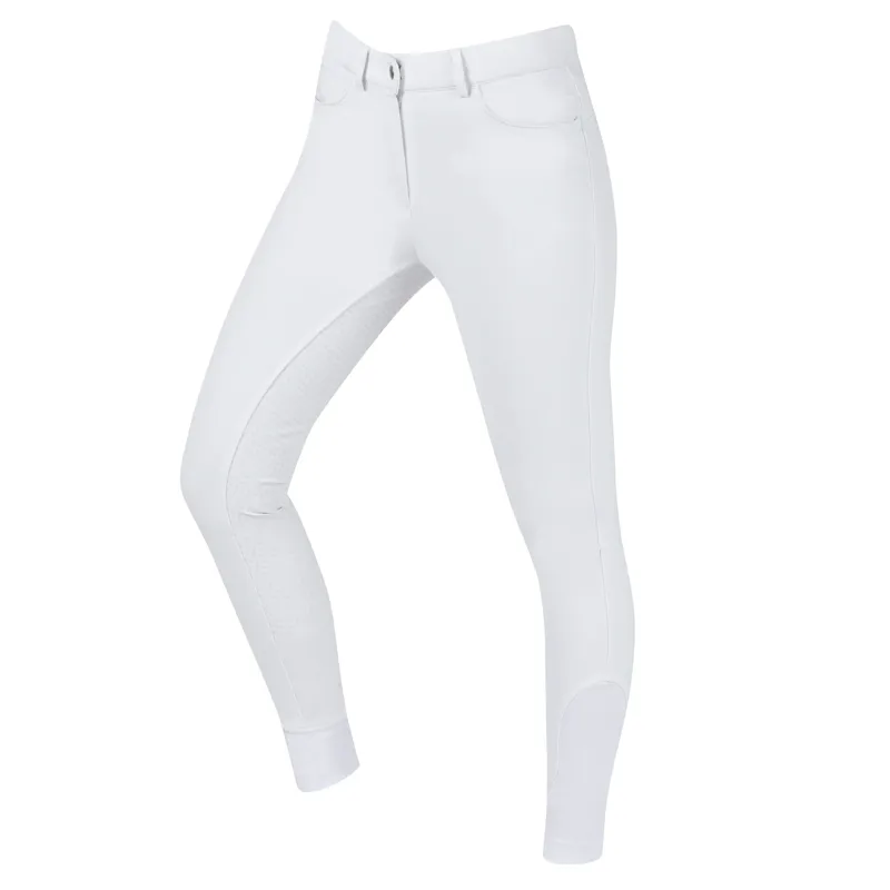Dublin Shelby Full Seat Ladies Breeches - White