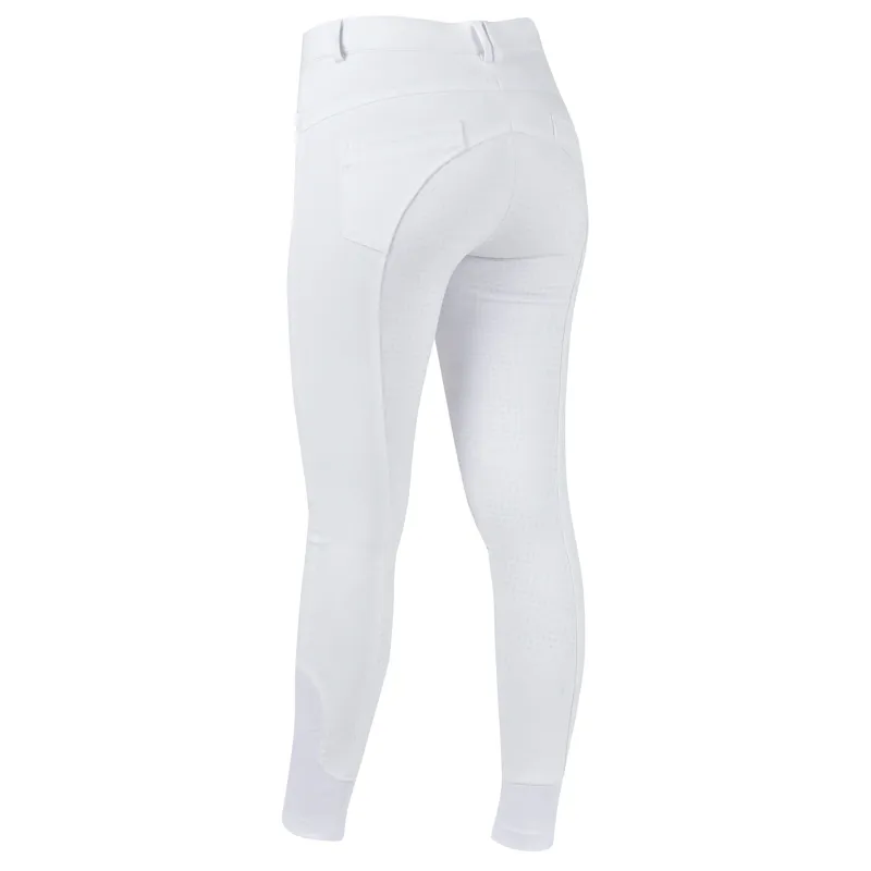 Dublin Shelby Full Seat Ladies Breeches - White-1