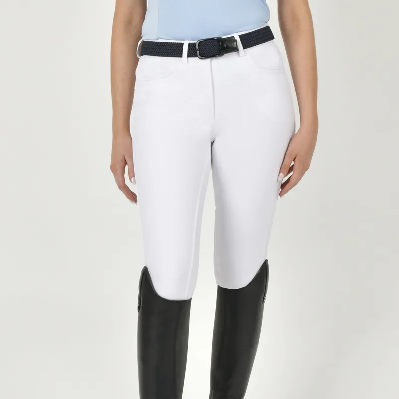 Dublin Shelby Full Seat Ladies Breeches - White-2
