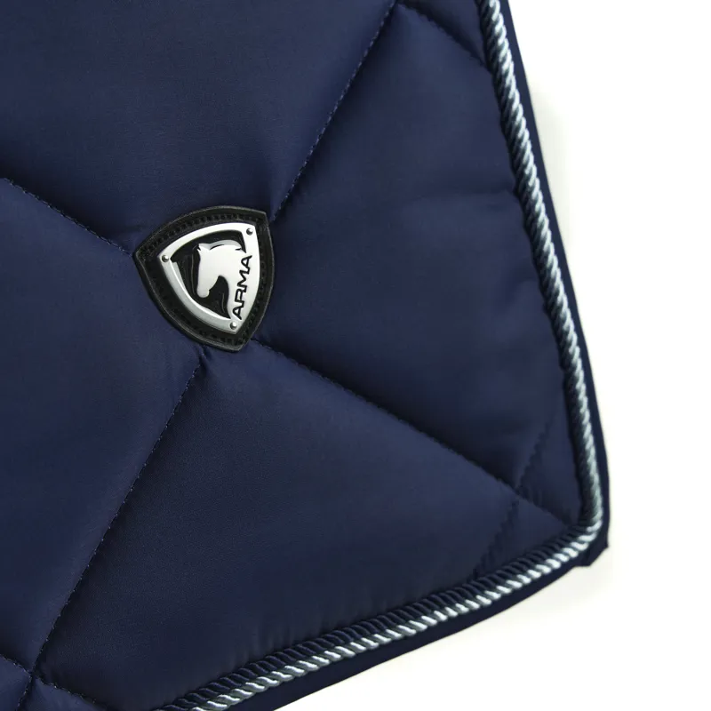 Shires ARMA Classic Dressage Saddlecloth - Navy-4