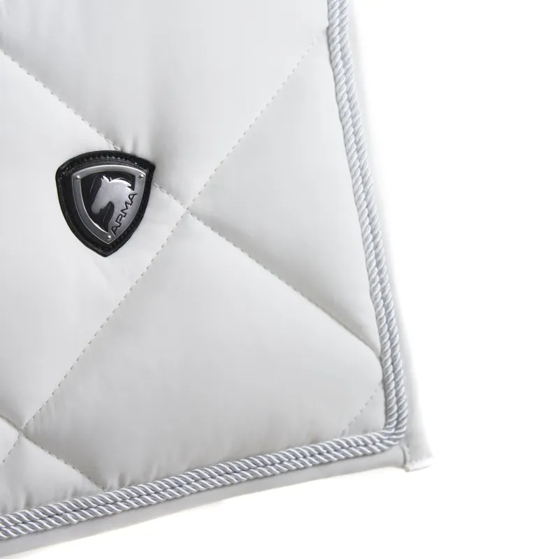 Shires ARMA Classic Dressage Saddlecloth - White-3