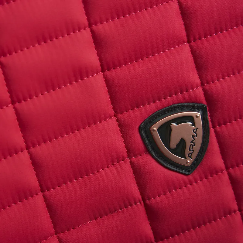 Shires ARMA Classic Jump Saddlecloth - Coral-2