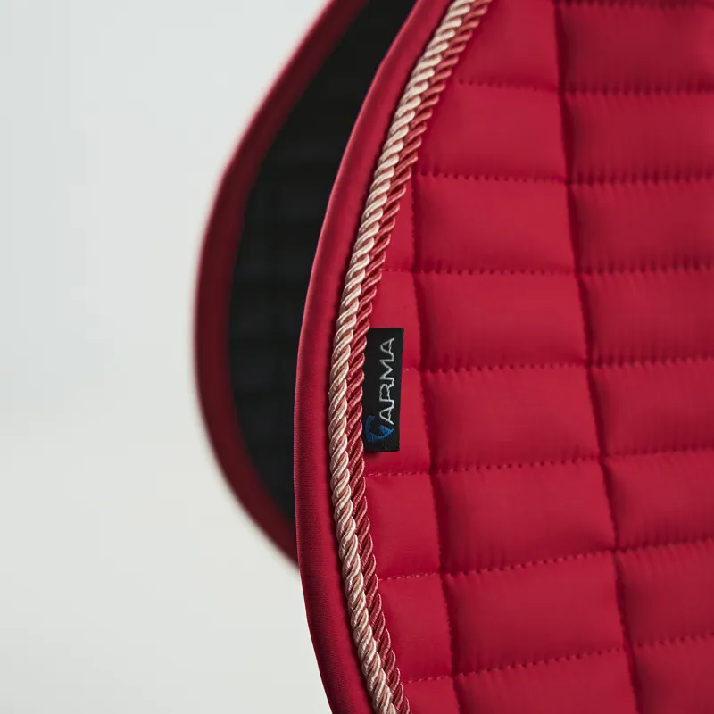 Shires ARMA Classic Jump Saddlecloth - Coral-3