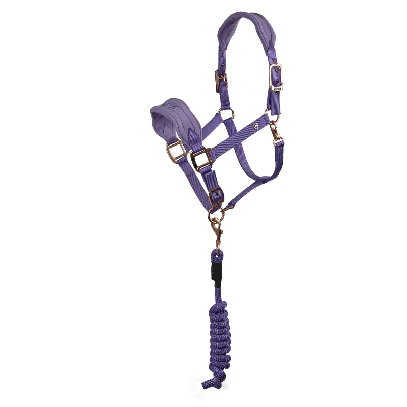 Shires ARMA Comfy Fleece Headcollar and  Leadrope - Lavender
